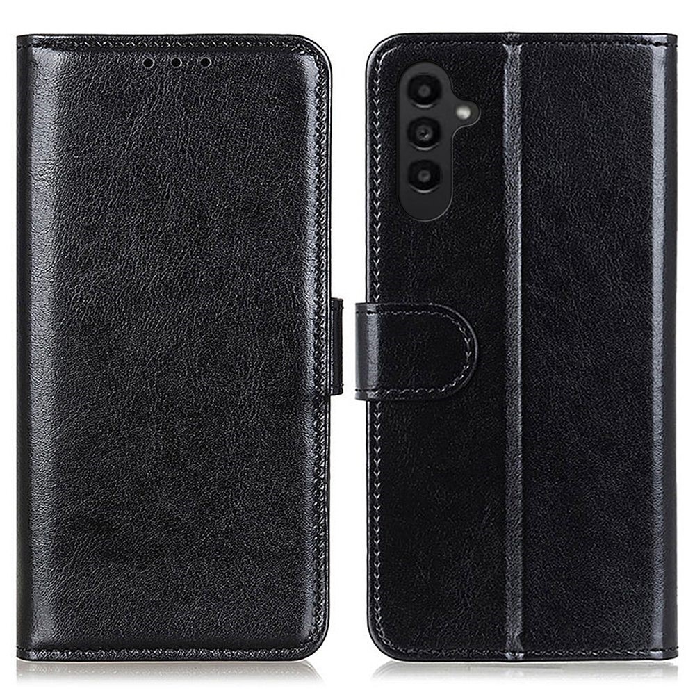  Samsung Galaxy A14 4G/5G Fodral Crazy Horse Läder Svart