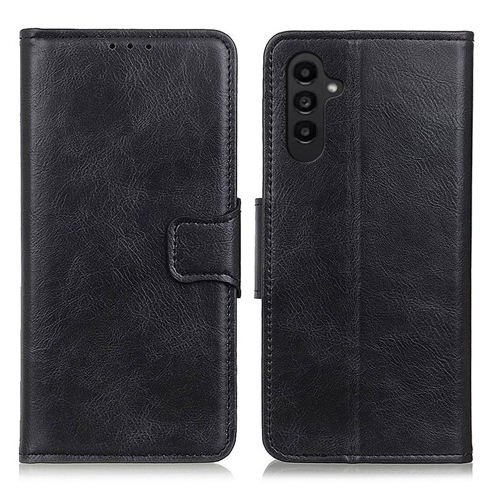  Galaxy A14 4G/5G Fodral Split Läder Crazy Horse Svart