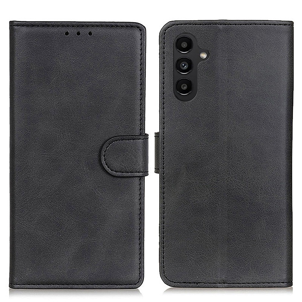  Samsung Galaxy A14 4G/5G Fodral Solid Läder Svart