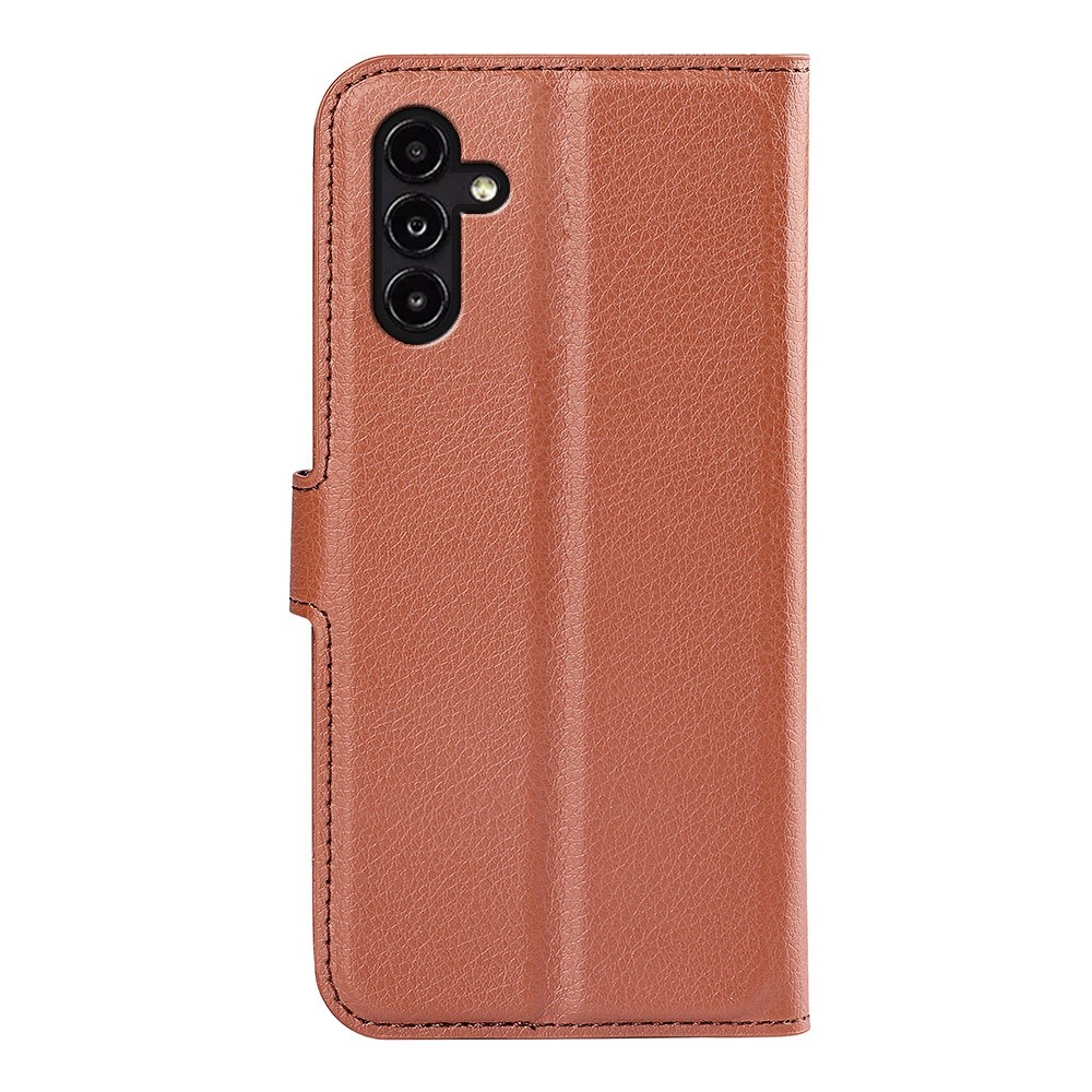  Samsung Galaxy A14 4G/5G Fodral Litchi Läder Brun
