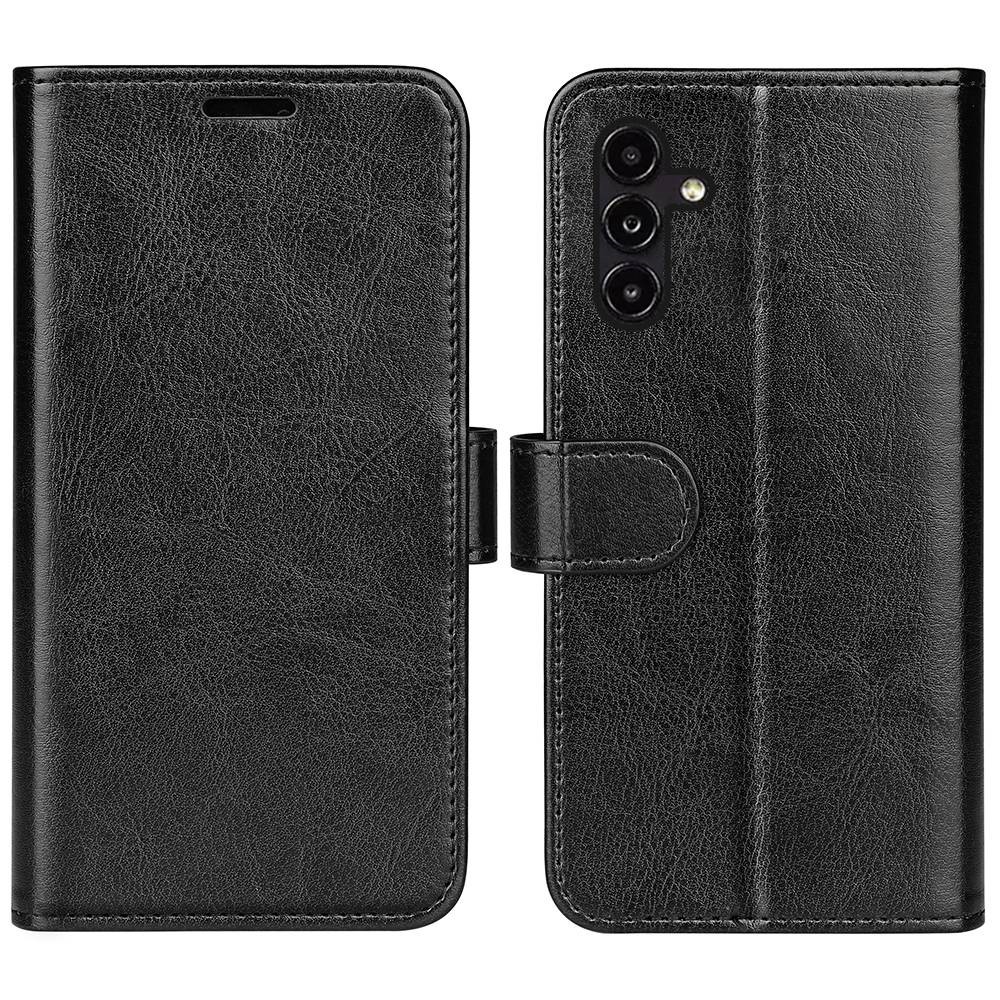  Samsung Galaxy A14 4G/5G Fodral Crazy Horse Läder Svart