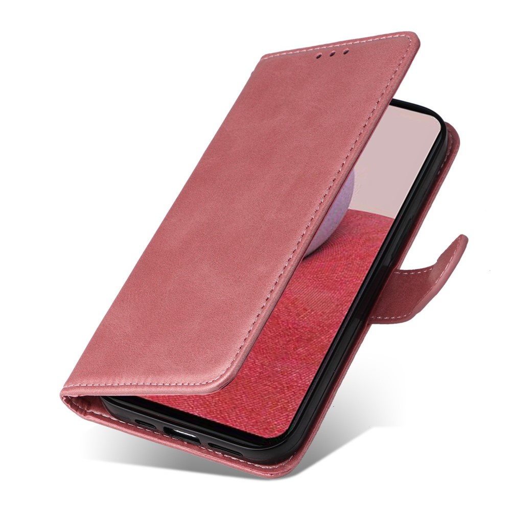  Samsung Galaxy A14 4G/5G Fodral Läder Roséguld