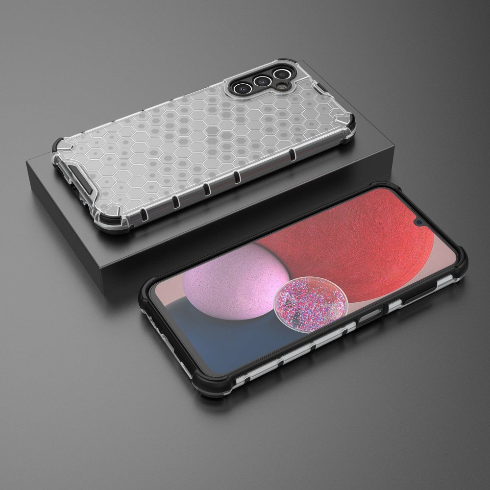  Galaxy A14 4G/5G Skal Shockproof Honeycomb Textur Grå