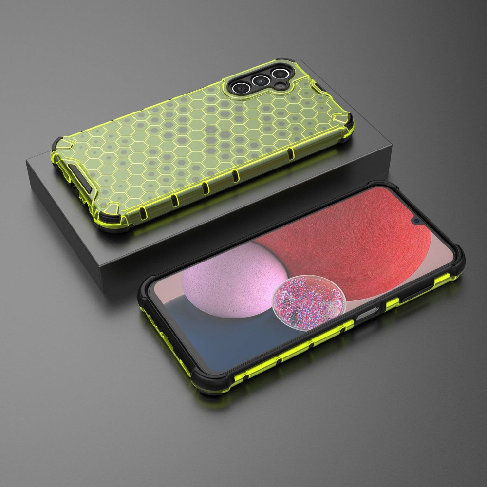  Galaxy A14 4G/5G Skal Shockproof Honeycomb Textur Grön