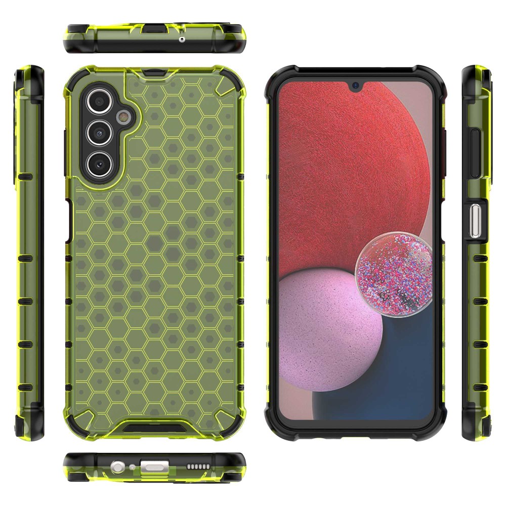  Galaxy A14 4G/5G Skal Shockproof Honeycomb Textur Grön