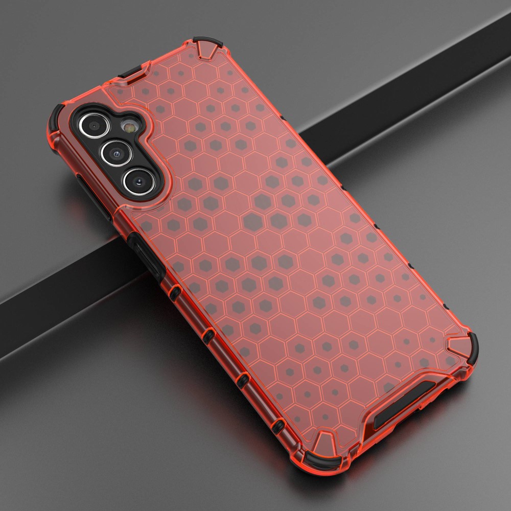  Galaxy A14 4G/5G Skal Shockproof Honeycomb Textur Röd