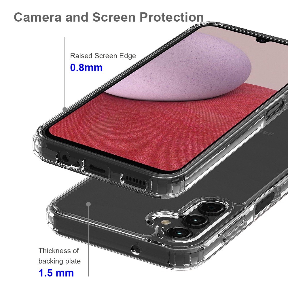  Samsung Galaxy A14 4G/5G Skal Akryl/TPU Transparent