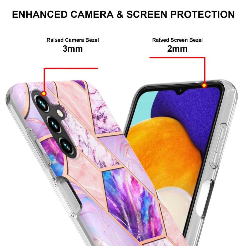  Samsung Galaxy A14 4G/5G Skal Marmor Lila