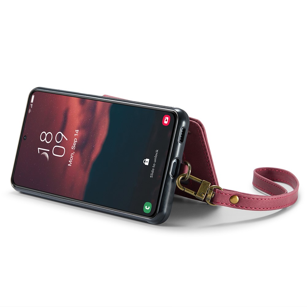 CASEME CASEME Samsung Galaxy S23 Skal Med Plånbok Vinröd