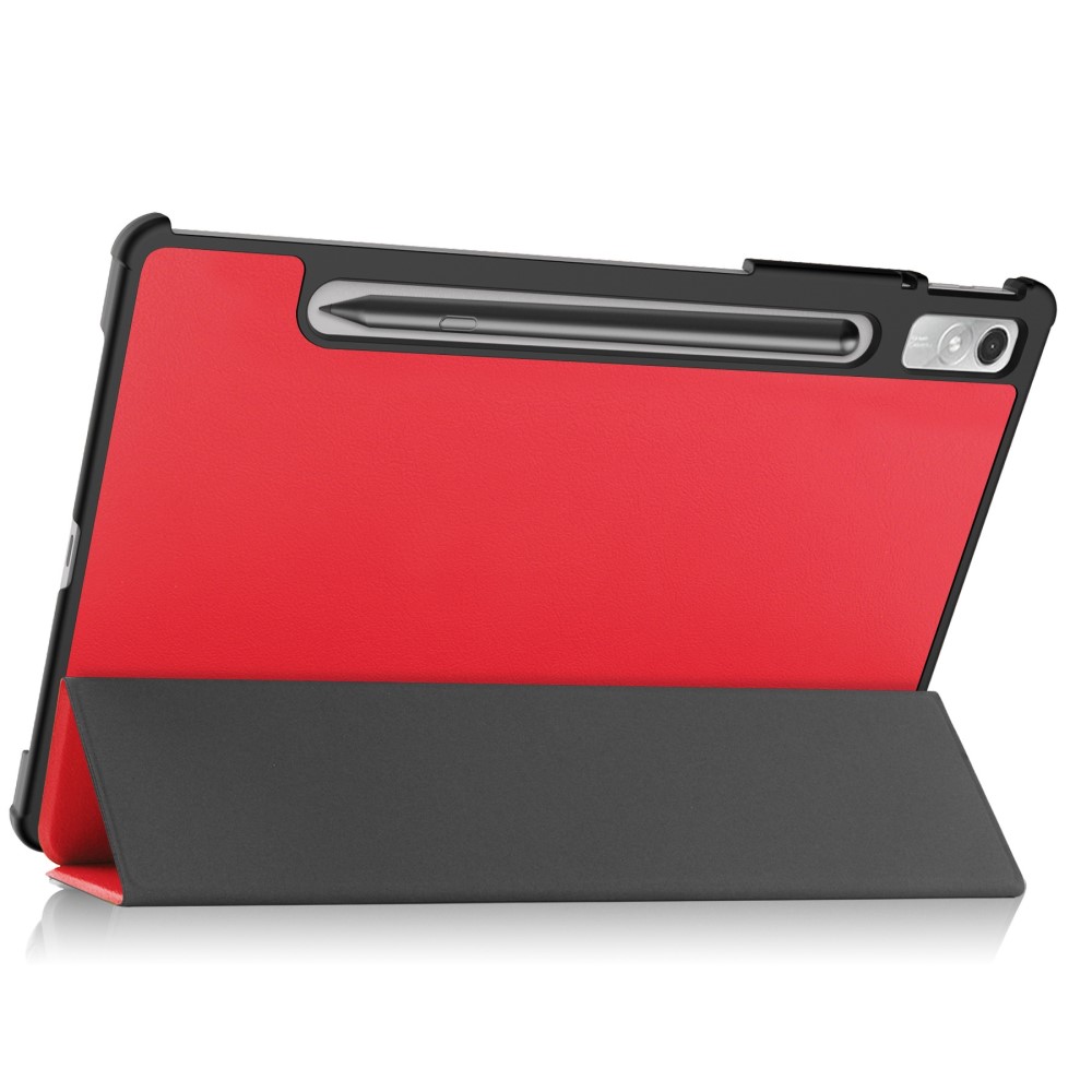  Lenovo Tab P11 Pro Gen 2 Fodral Tri-Fold Läder Röd