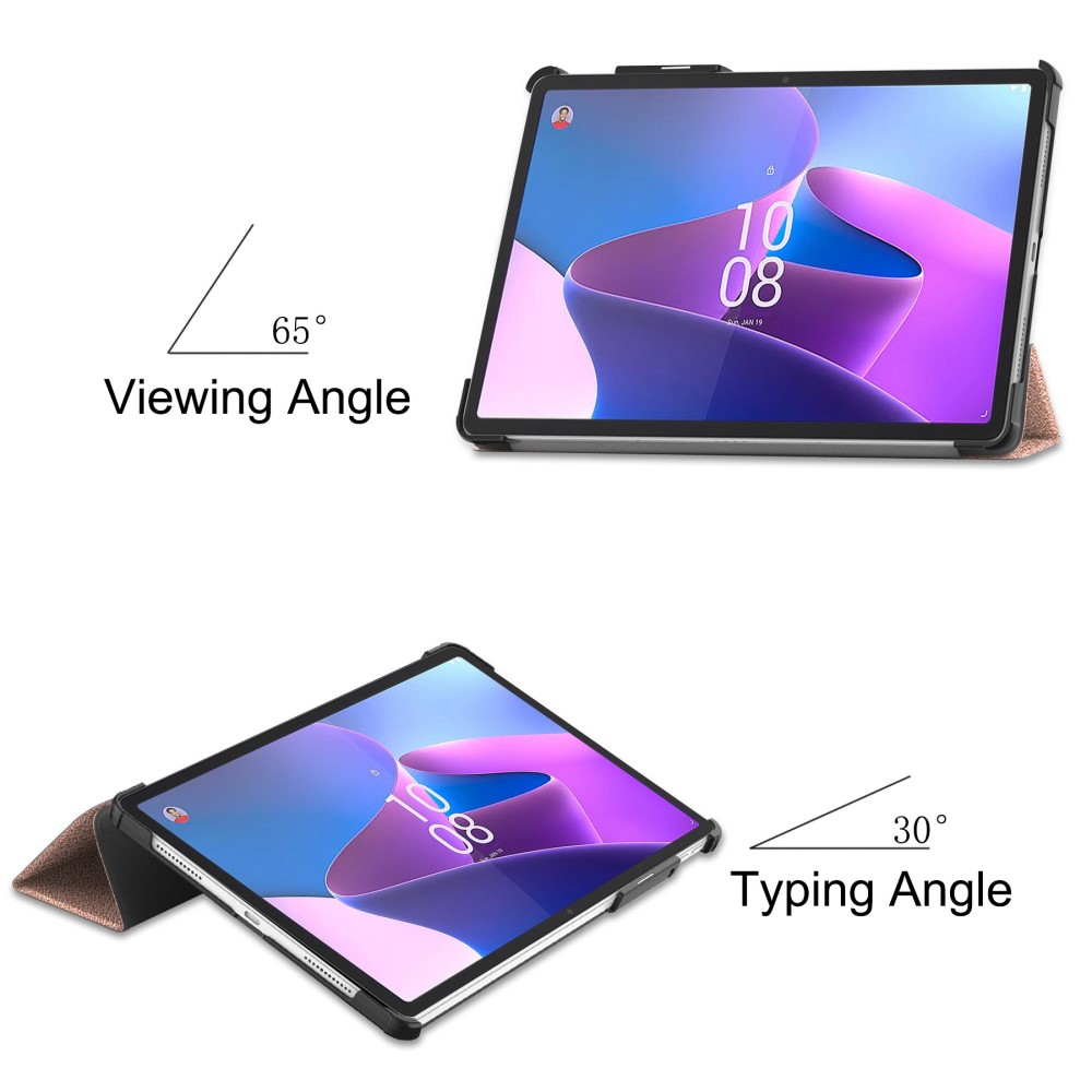  Lenovo Tab P11 Pro Gen 2 Fodral Tri-Fold Läder Roséguld