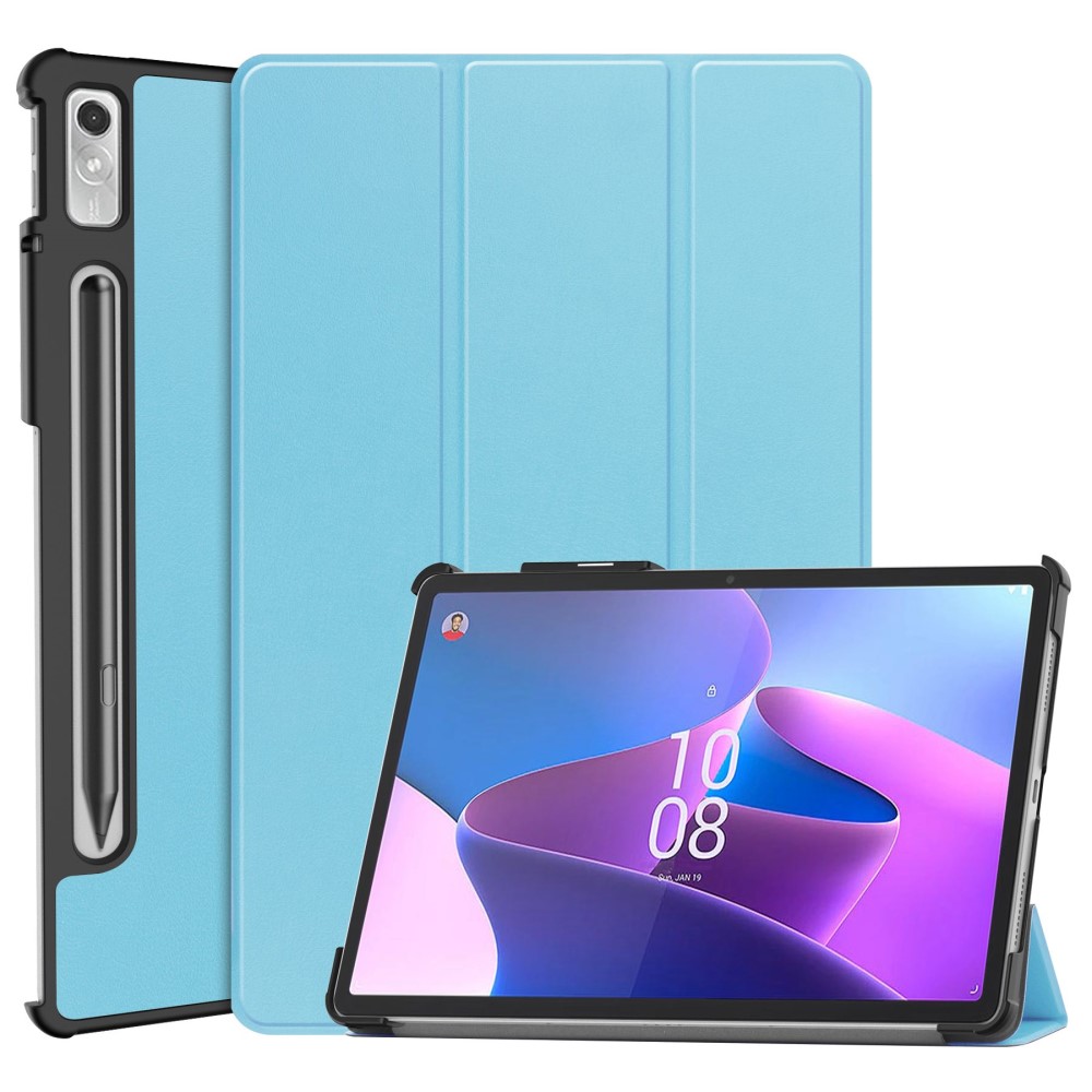  Lenovo Tab P11 Pro Gen 2 Fodral Tri-Fold Läder Sky Blue