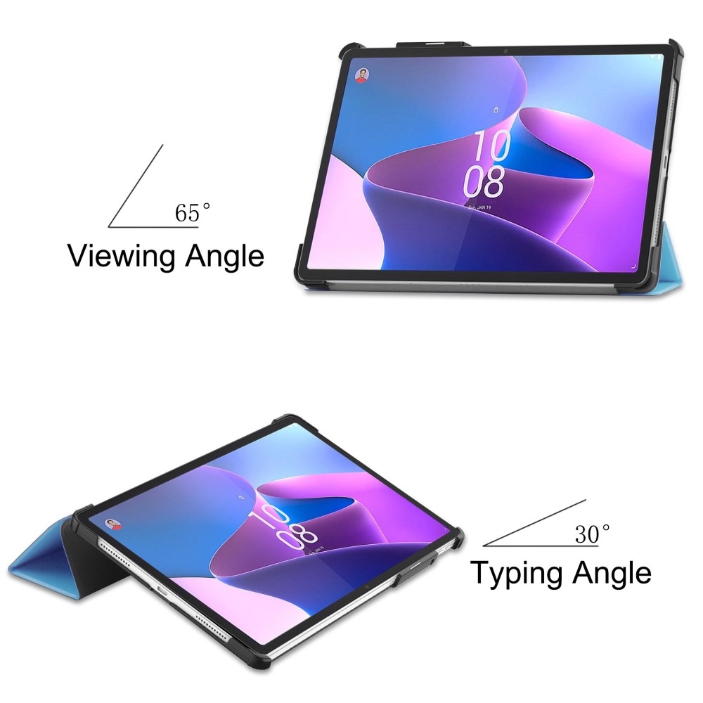  Lenovo Tab P11 Pro Gen 2 Fodral Tri-Fold Läder Sky Blue