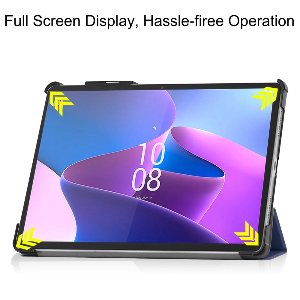  Lenovo Tab P11 Pro Gen 2 Fodral Tri-Fold Läder Blå