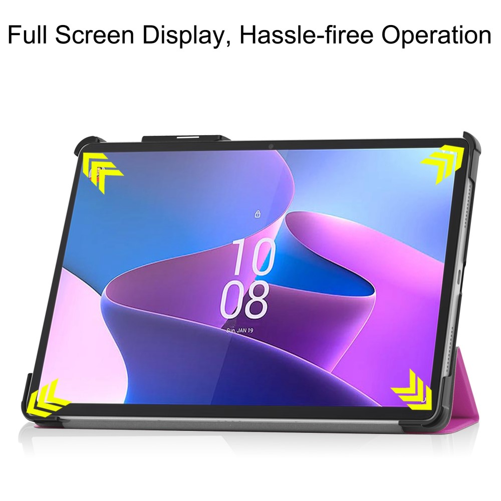 Lenovo Tab P11 Pro Gen 2 Fodral Tri-Fold Läder Lila