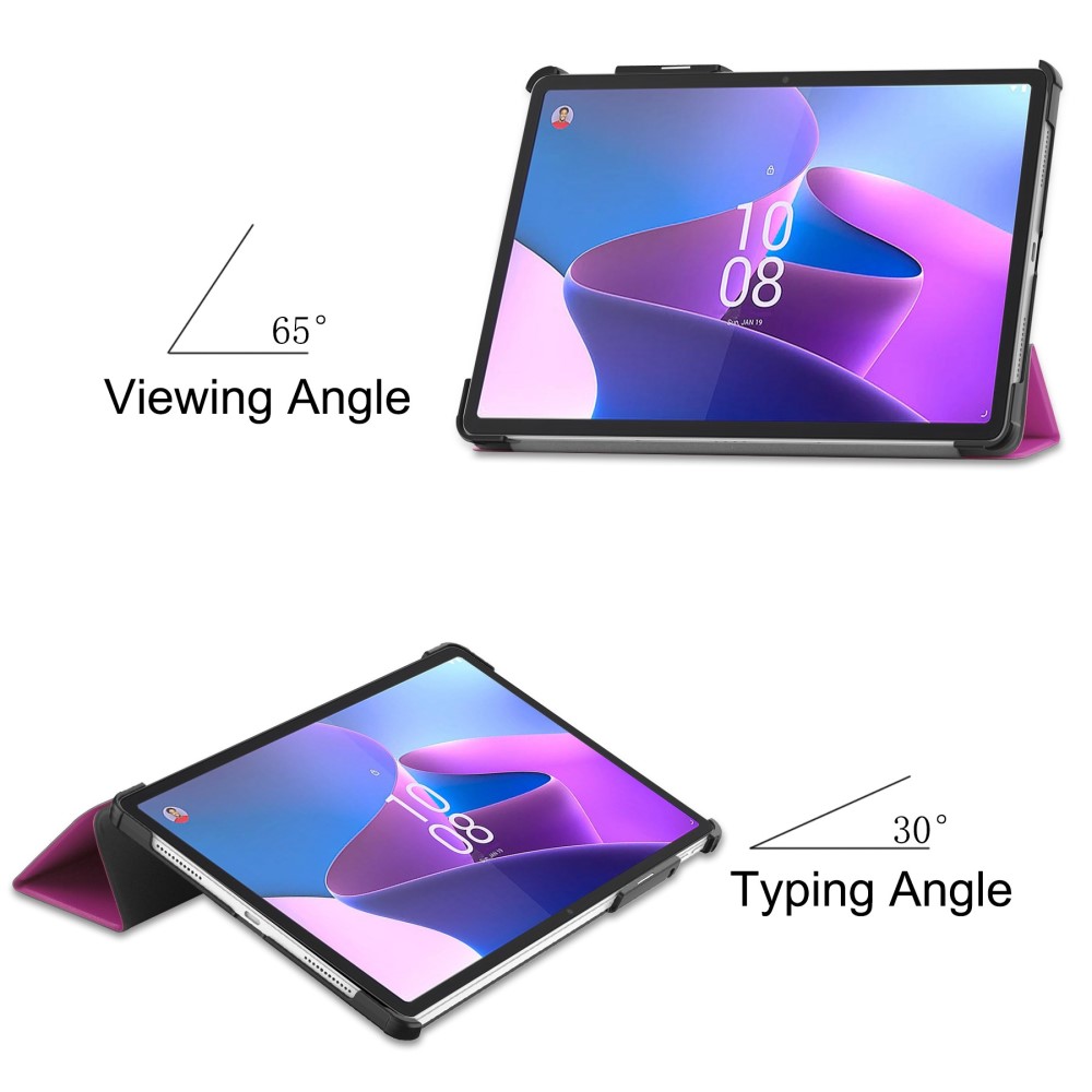  Lenovo Tab P11 Pro Gen 2 Fodral Tri-Fold Läder Lila