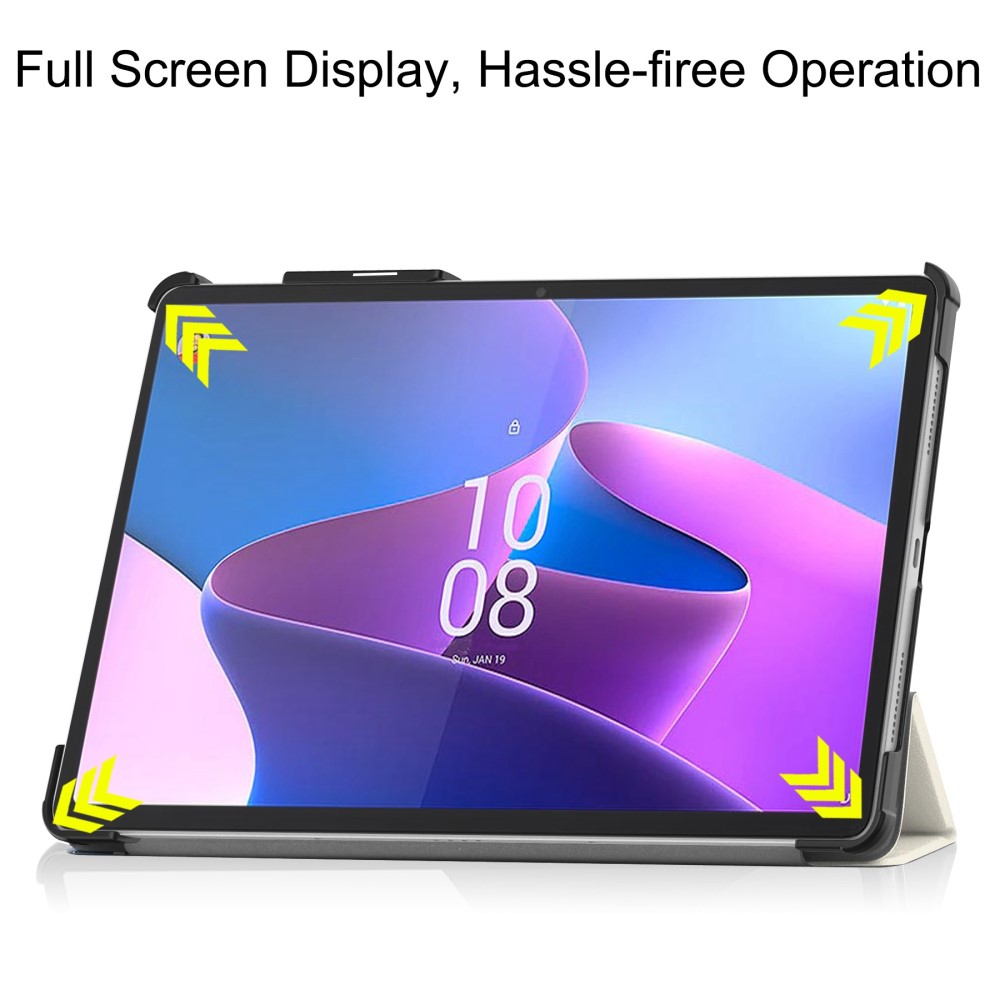  Lenovo Tab P11 Pro Gen 2 Fodral Tri-Fold Trött Katt