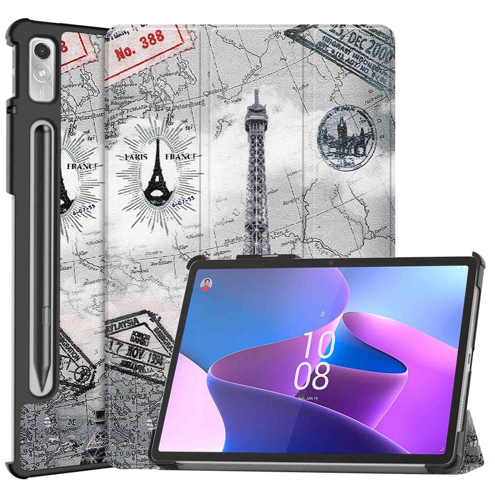  Lenovo Tab P11 Pro Gen 2 Fodral Tri-Fold Eiffeltornet