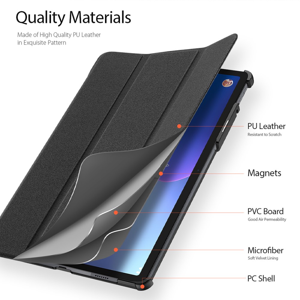 DUX DUCIS DUX DUCIS Lenovo Tab P11 Pro Gen 2 Fodral DOMO Tri-Fold Svart