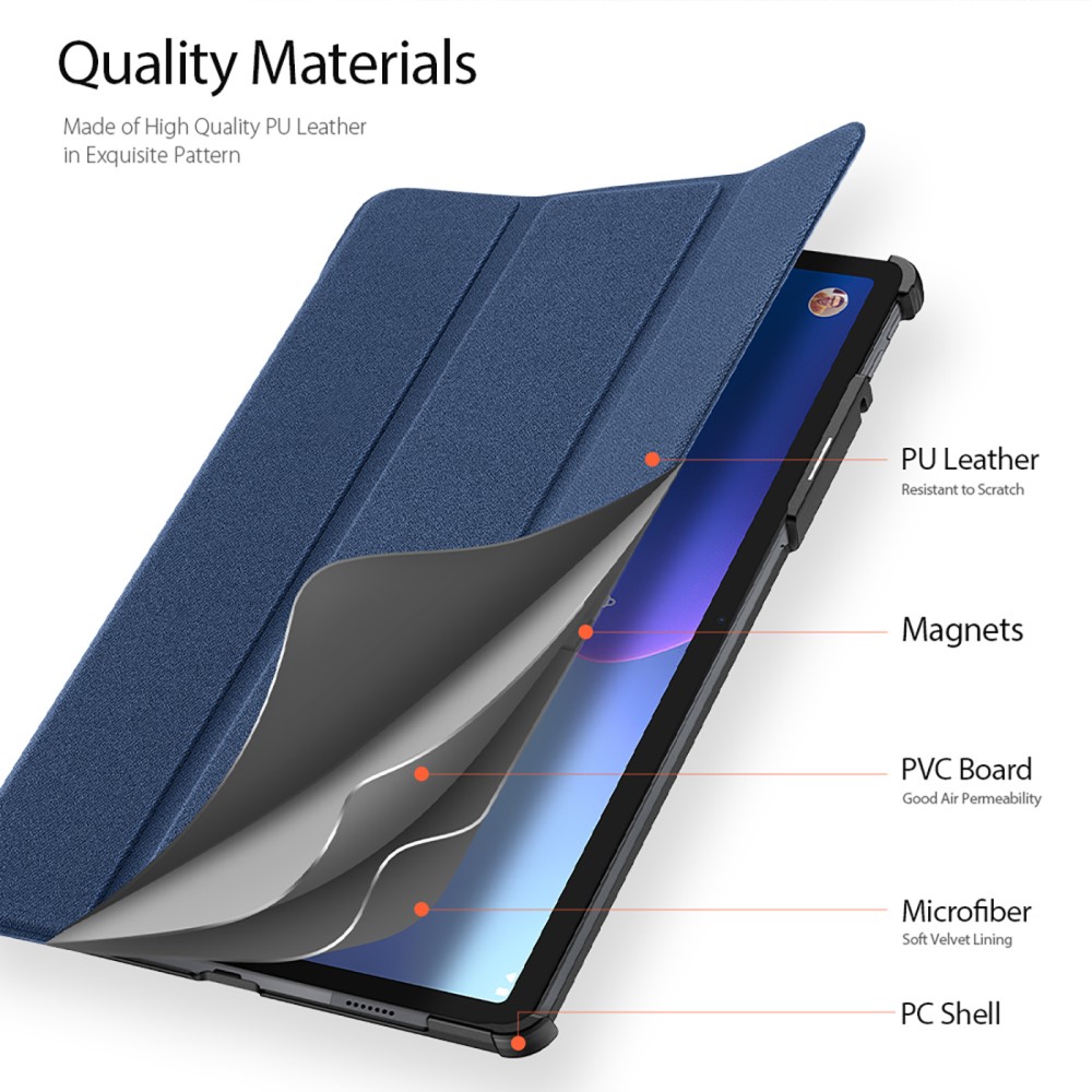 DUX DUCIS DUX DUCIS Lenovo Tab P11 Pro Gen 2 Fodral DOMO Tri-Fold Blå