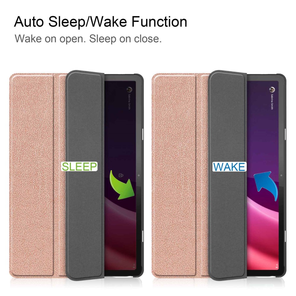  Lenovo Tab P11 Gen 2 Fodral Tri-Fold Roséguld