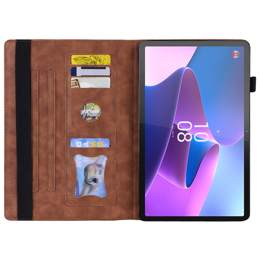  Lenovo Tab P11 Pro Gen 2 Fodral Med Frontficka Brun