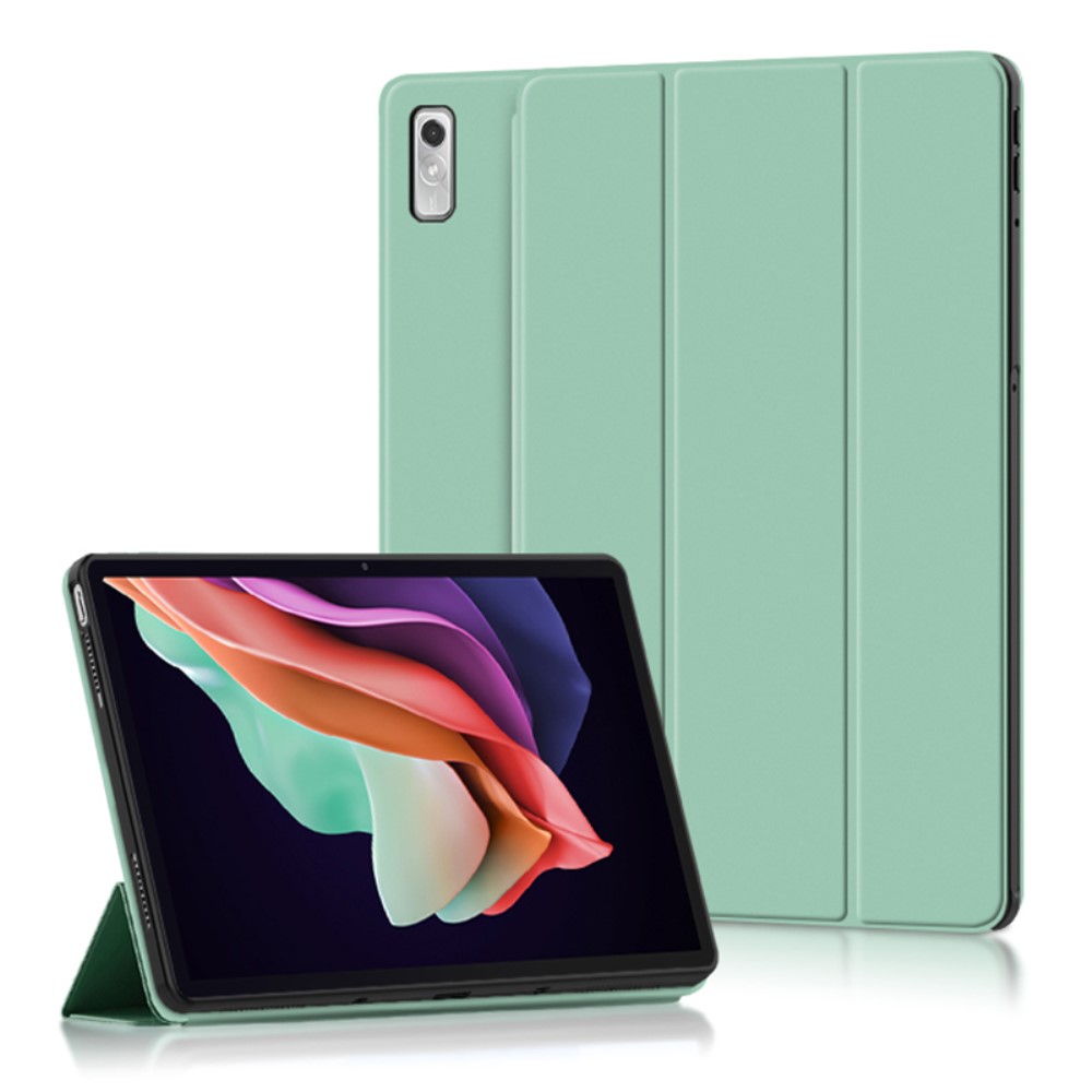 Lenovo Tab P11 Gen 2 Fodral Tri-Fold Läder Grön
