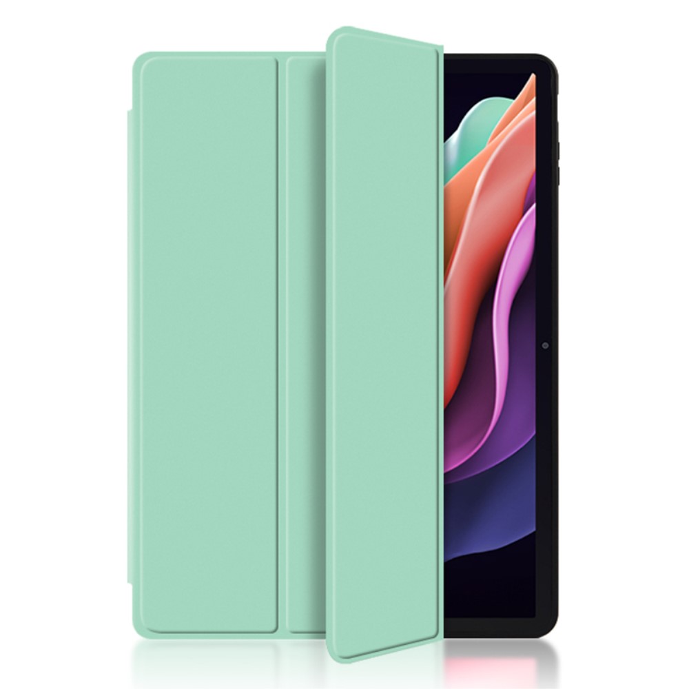  Lenovo Tab P11 Gen 2 Fodral Tri-Fold Läder Grön