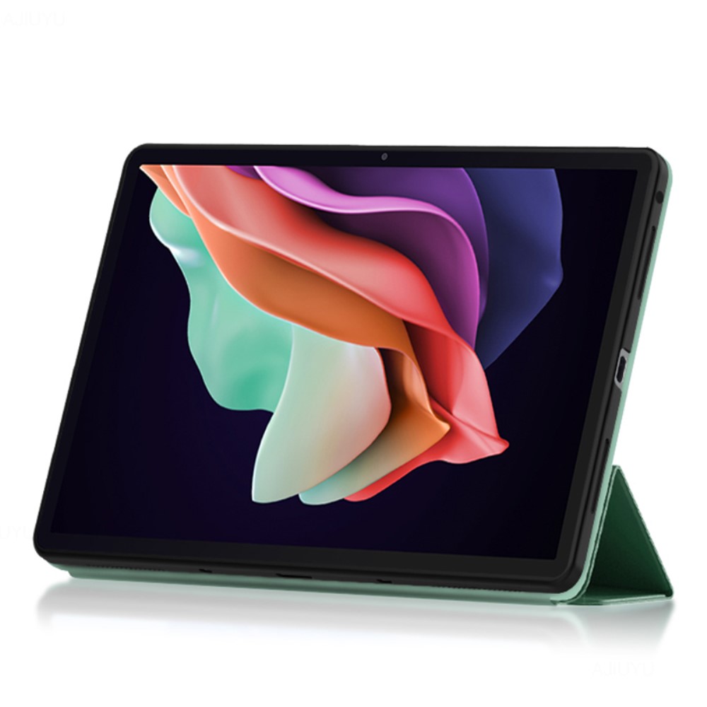  Lenovo Tab P11 Gen 2 Fodral Tri-Fold Läder Grön