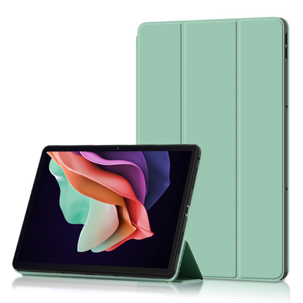  Lenovo Tab P11 Gen 2 Fodral Tri-Fold Läder Grön