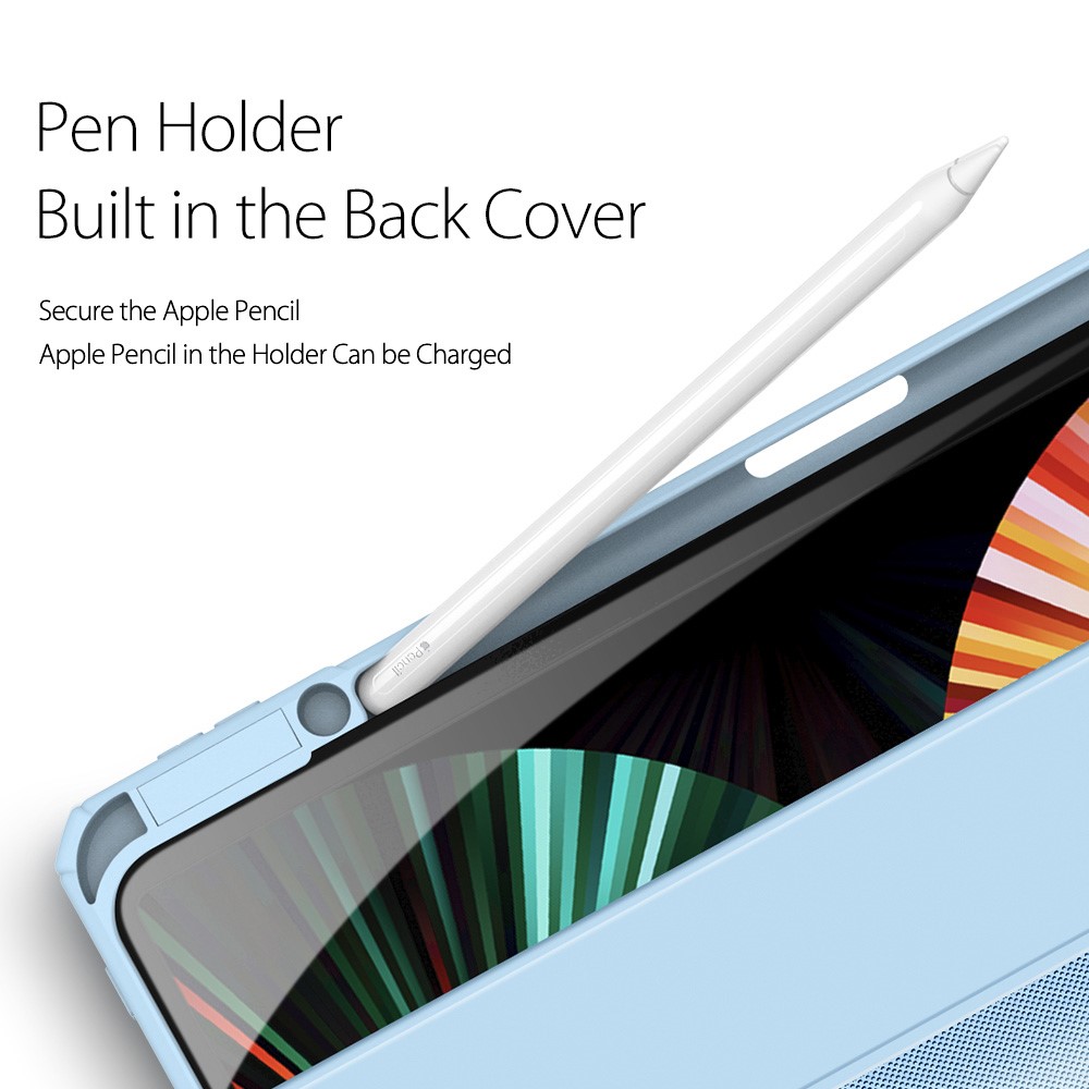 DUX DUCIS DUX DUCIS iPad Pro 12.9 Fodral TOBY Tri-Fold Pennhållare Blå