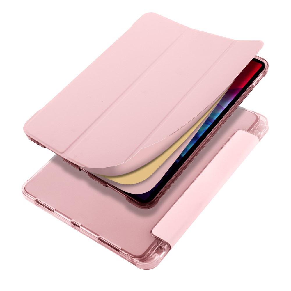  iPad Pro 12.9 Fodral Tri-Fold Pennhållare Roséguld