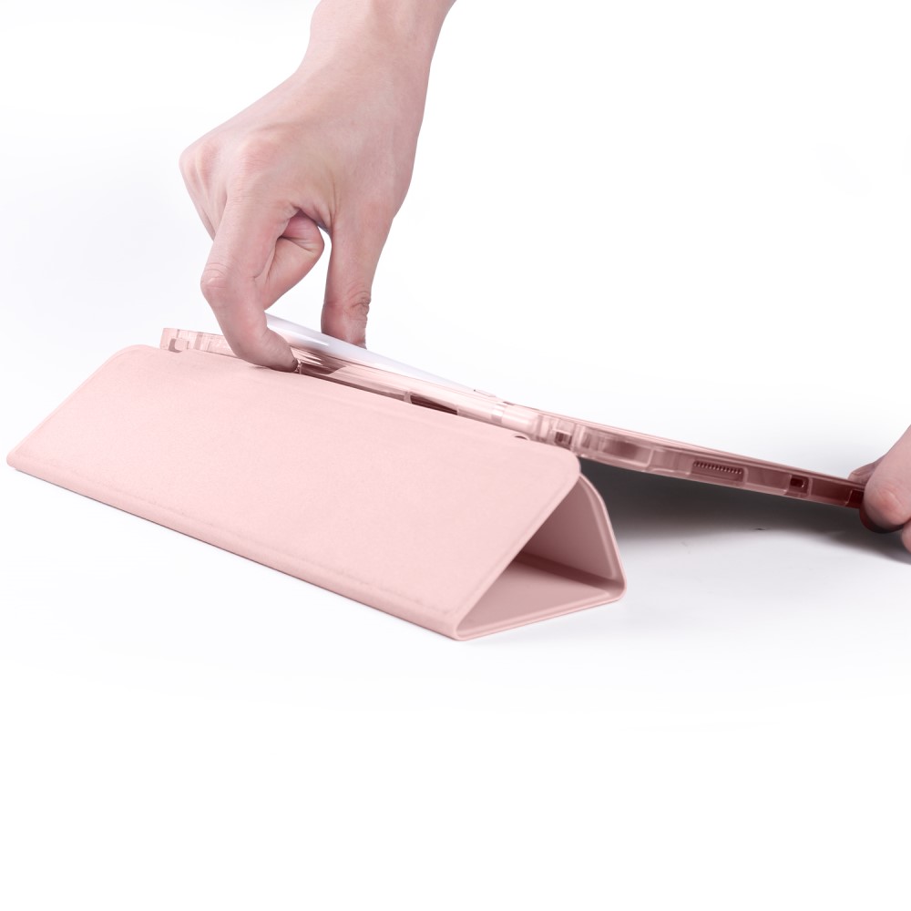  iPad Pro 12.9 Fodral Tri-Fold Pennhållare Roséguld