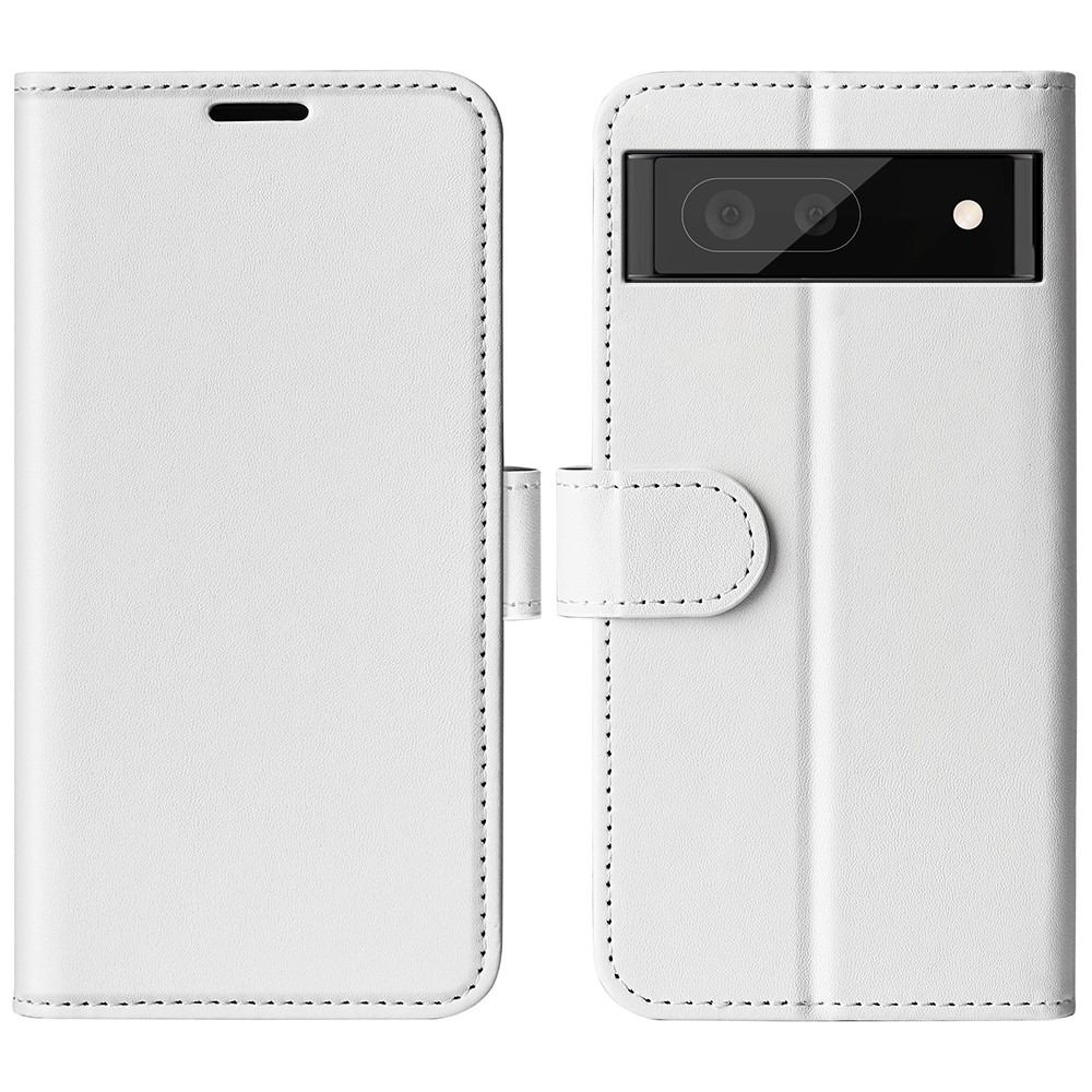  Google Pixel 6A Fodral Läder Vit