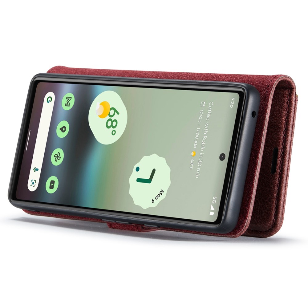 DG.MING DG.MING Google Pixel 6A 2in1 Magnet Fodral / Skal Röd