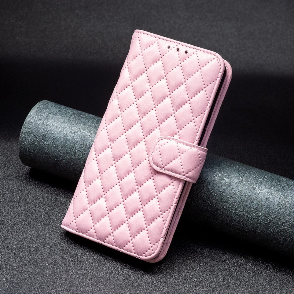  Samsung Galaxy A54 5G Fodral Diamond Läder Ljus Ro
