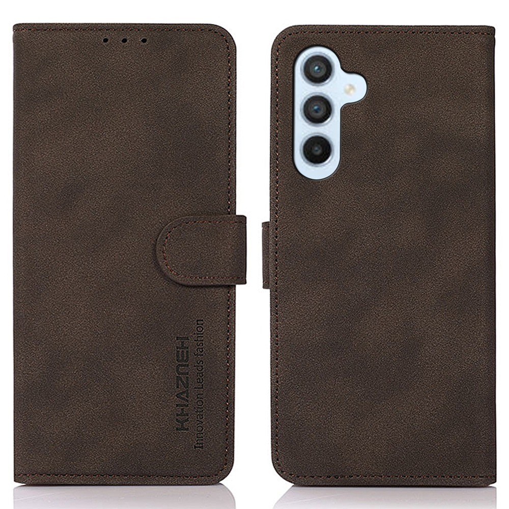 KHAZNEH KHAZNEH Samsung Galaxy A54 5G Fodral Retro Läder Brun