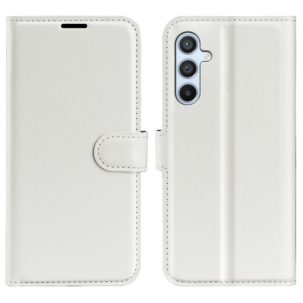  Samsung Galaxy A54 5G Fodral Litchi Läder Vit