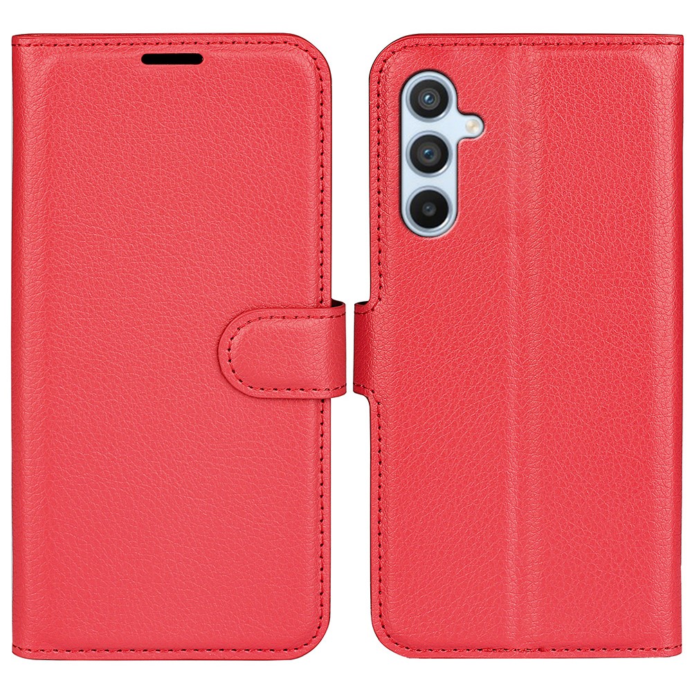  Samsung Galaxy A54 5G Fodral Litchi Läder Röd