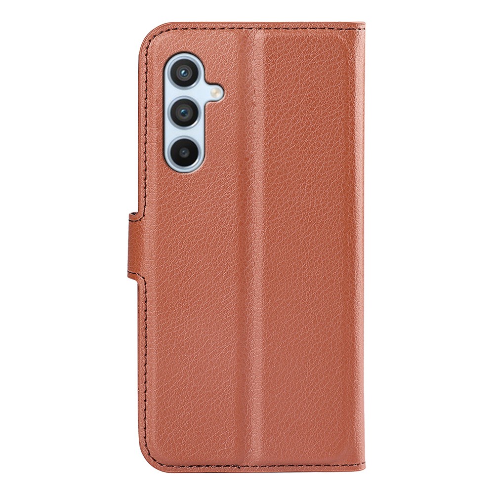  Samsung Galaxy A54 5G Fodral Litchi Läder Brun