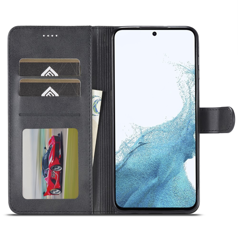 LC.IMEEKE LC.IMEEKE Galaxy A54 5G Fodral Läder Svart