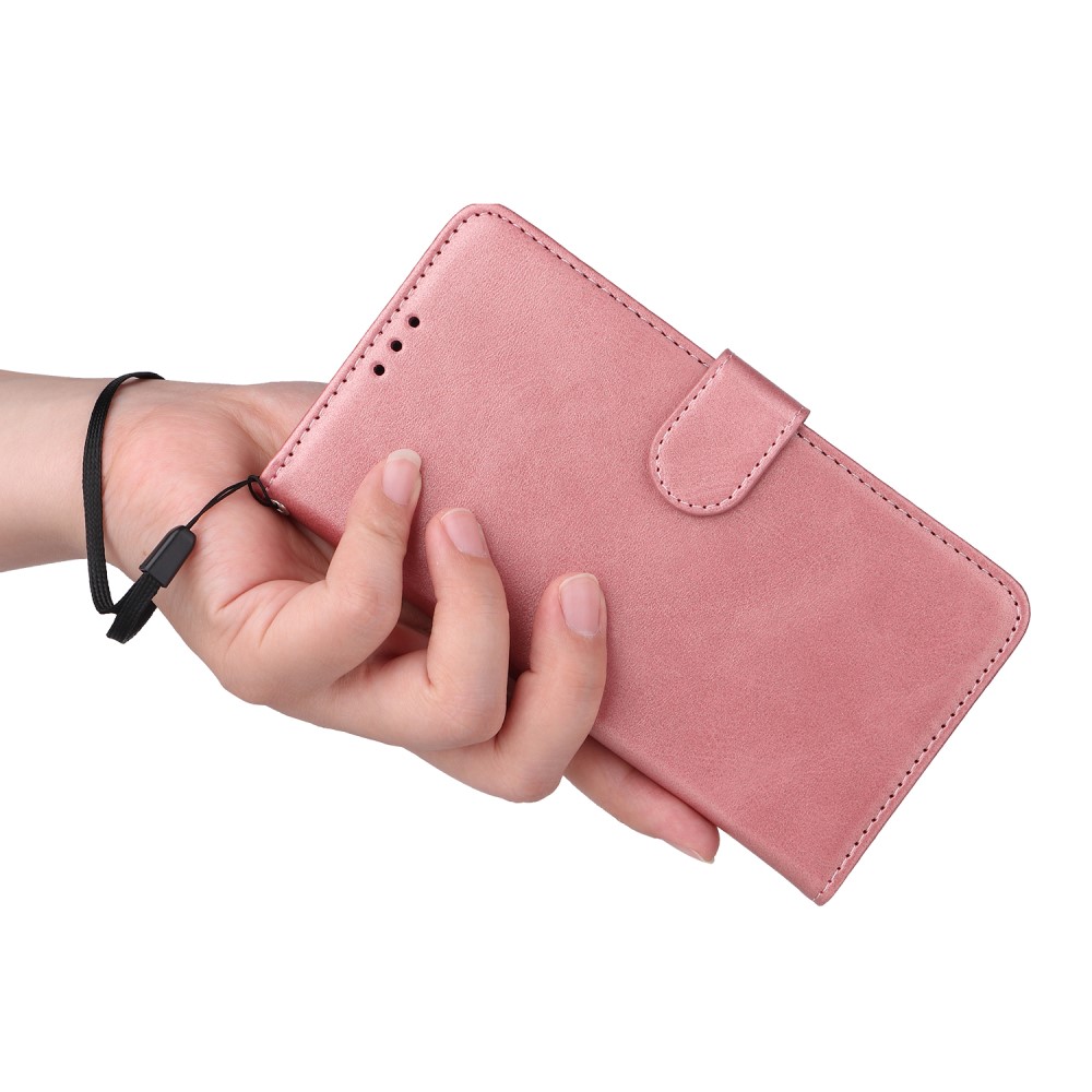  Samsung Galaxy A54 5G Fodral Läder Roséguld