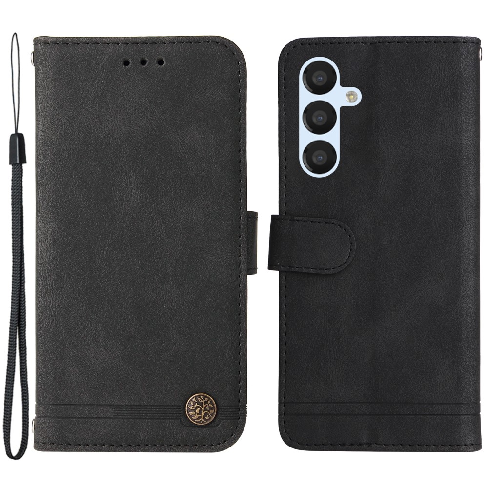  Samsung Galaxy A54 5G Fodral Skin Touch Läder Svart