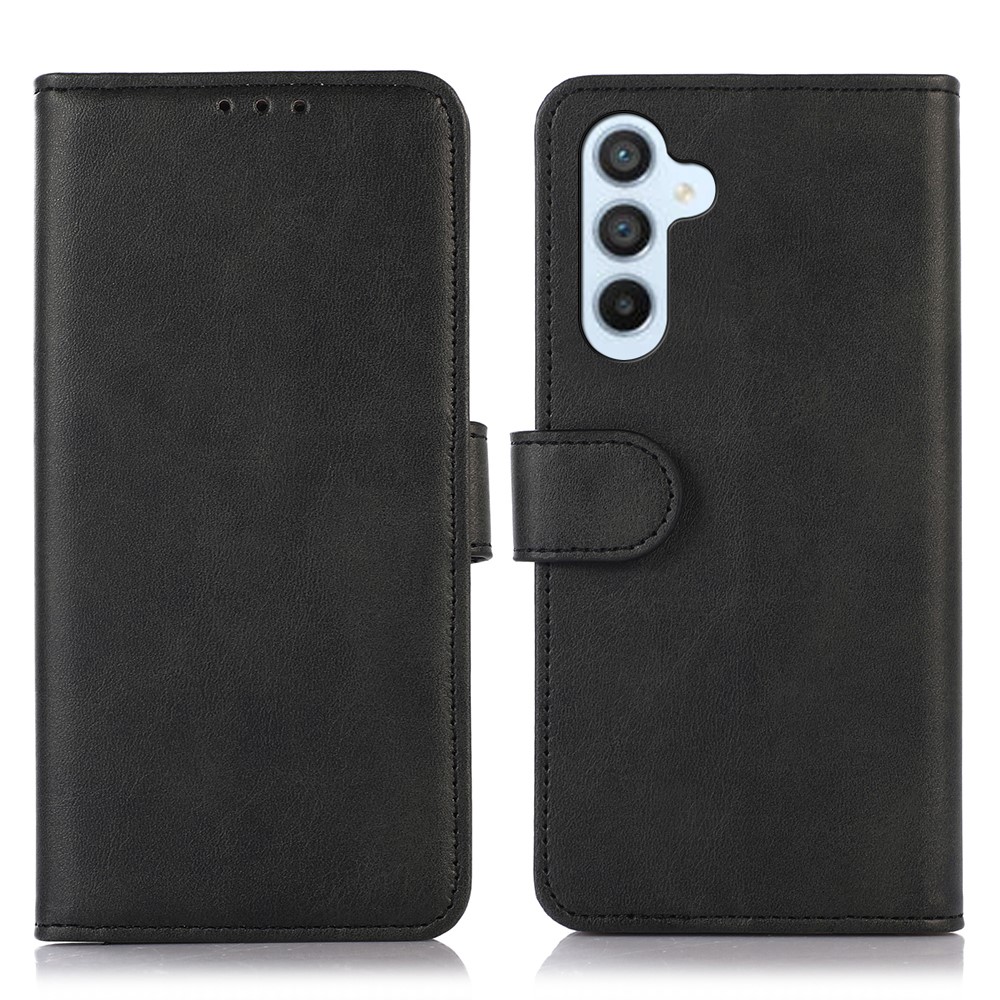  Samsung Galaxy A34 5G Fodral Solid Läder Svart