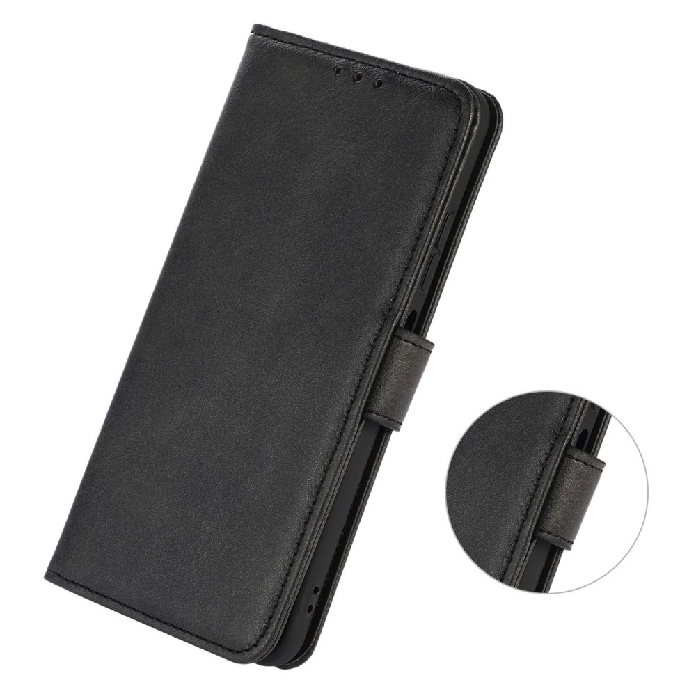  Samsung Galaxy A34 5G Fodral Solid Läder Svart