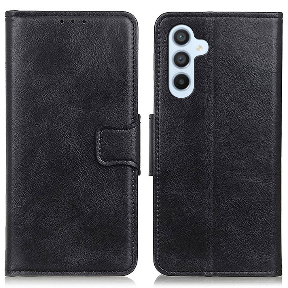  Galaxy A34 5G Fodral Crazy Horse Läder Svart