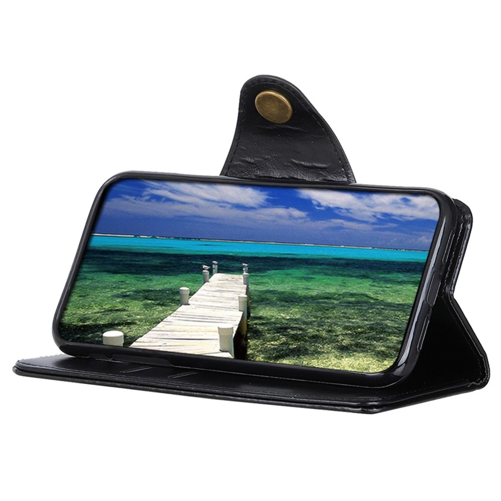 KHAZNEH KHAZNEH Galaxy A34 5G Fodral Magnetisk Mässing Svart