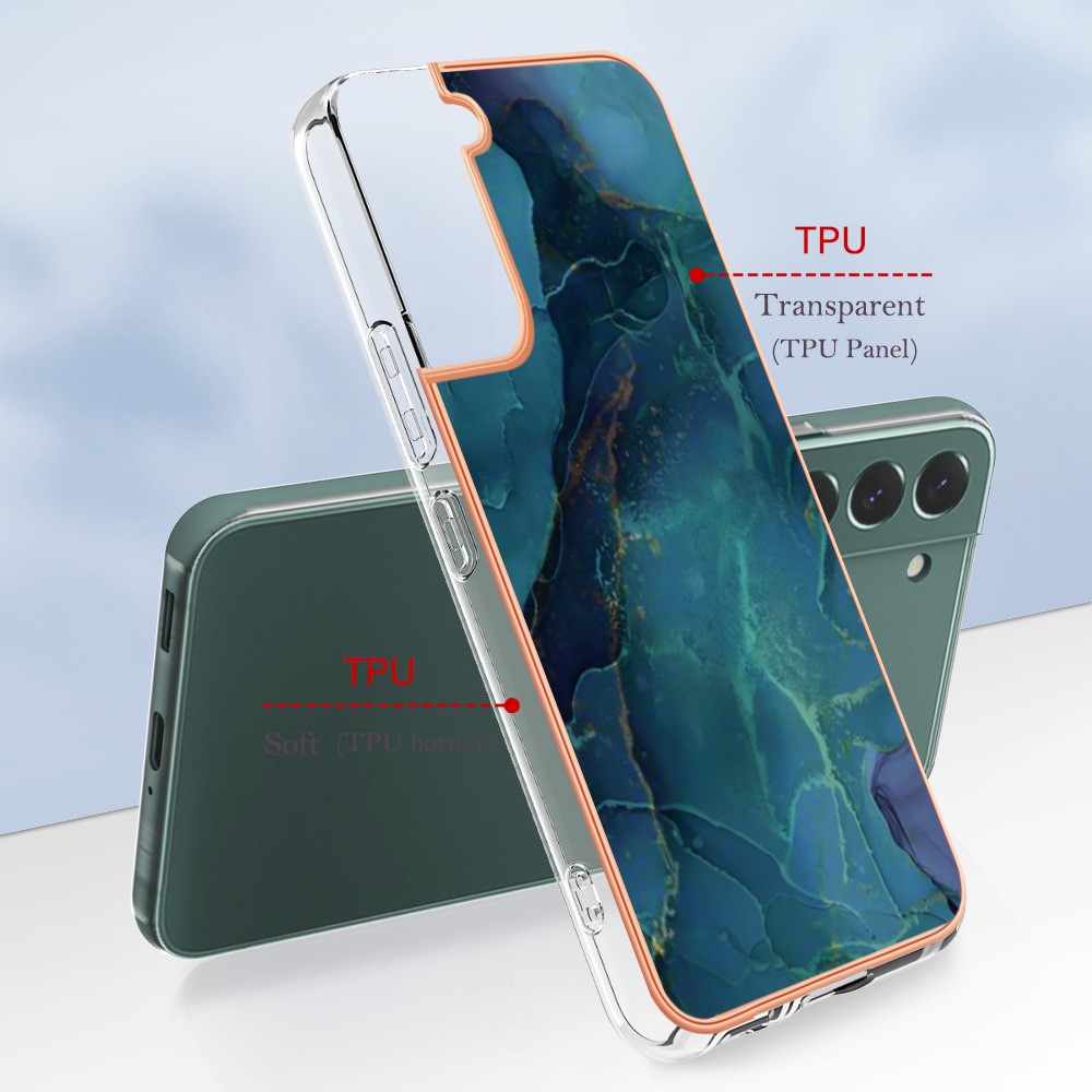  Samsung Galaxy S23 Plus Skal Marmor TPU Grön