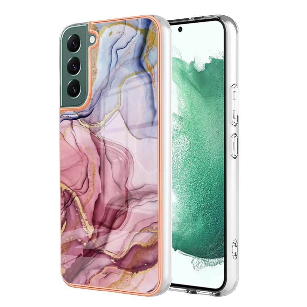  Samsung Galaxy S23 Plus Skal Marmor TPU Roséguld