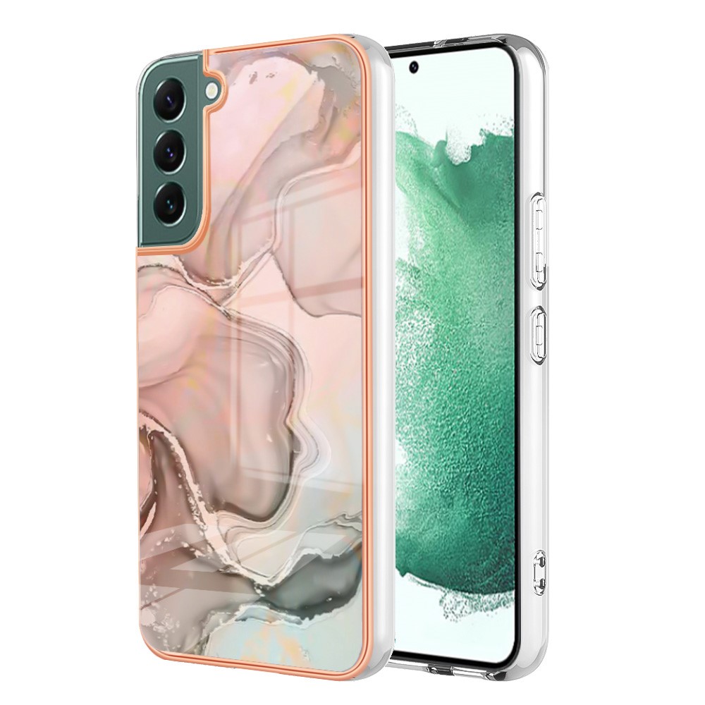  Samsung Galaxy S23 Plus Skal Marmor TPU Rosa